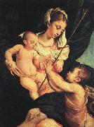 BASSANO, Jacopo Madonna and Child with Saint John the Baptistn 76uy painting